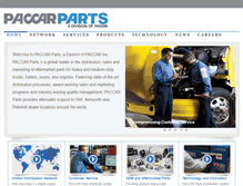 Tablet Screenshot of paccarparts.com